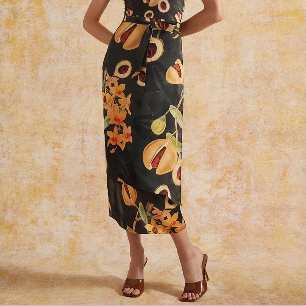 Fe Noel Isle of Spice Nutmeg Wrap Skirt